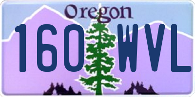 OR license plate 160WVL