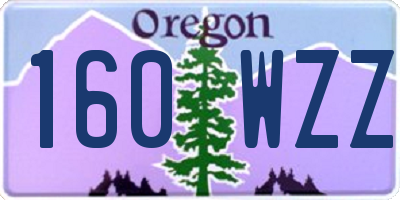 OR license plate 160WZZ