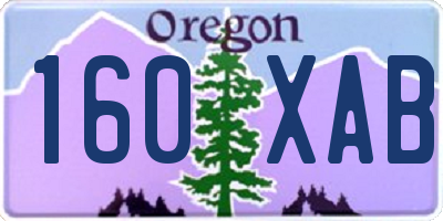 OR license plate 160XAB
