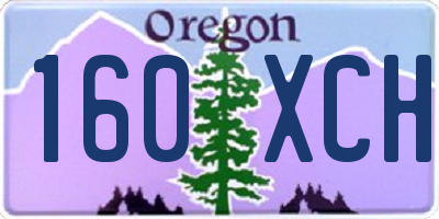 OR license plate 160XCH
