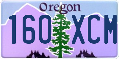 OR license plate 160XCM