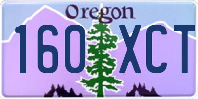 OR license plate 160XCT