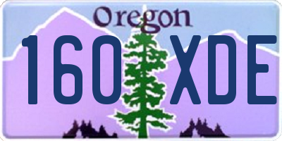 OR license plate 160XDE