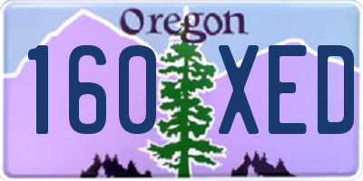 OR license plate 160XED