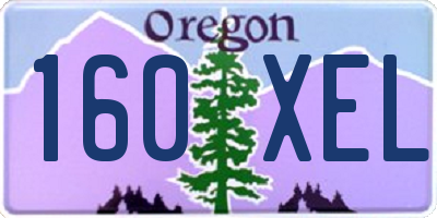 OR license plate 160XEL