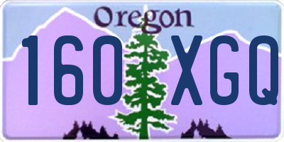 OR license plate 160XGQ