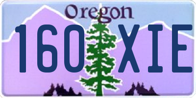 OR license plate 160XIE