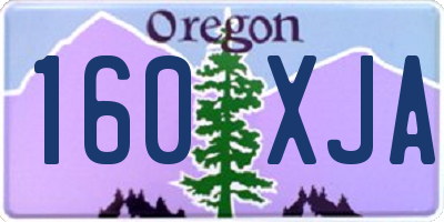 OR license plate 160XJA