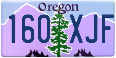 OR license plate 160XJF