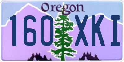 OR license plate 160XKI