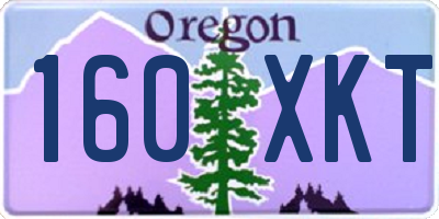 OR license plate 160XKT