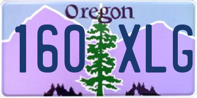 OR license plate 160XLG