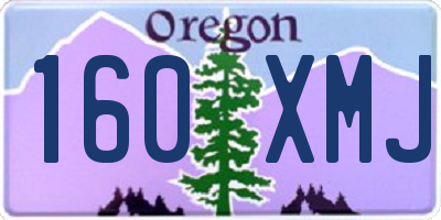 OR license plate 160XMJ