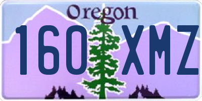 OR license plate 160XMZ