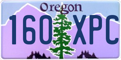 OR license plate 160XPC