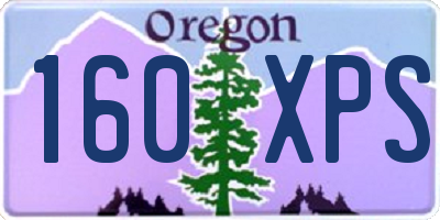 OR license plate 160XPS