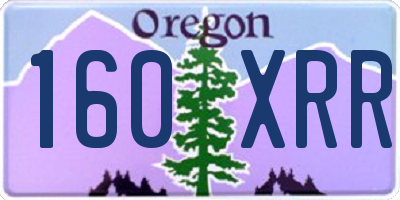 OR license plate 160XRR