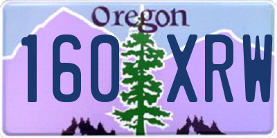 OR license plate 160XRW