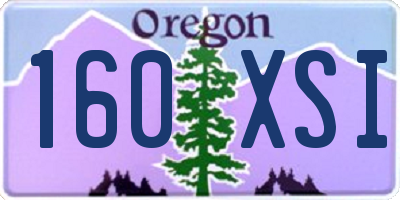 OR license plate 160XSI