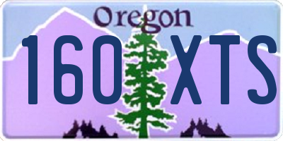 OR license plate 160XTS