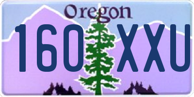 OR license plate 160XXU