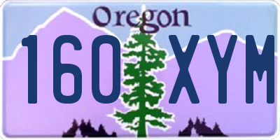 OR license plate 160XYM