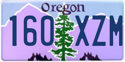OR license plate 160XZM