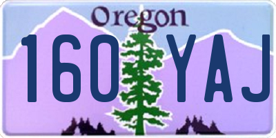 OR license plate 160YAJ