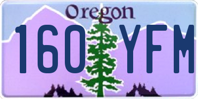 OR license plate 160YFM