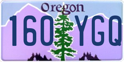 OR license plate 160YGQ
