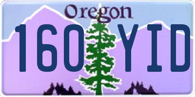 OR license plate 160YID