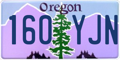 OR license plate 160YJN