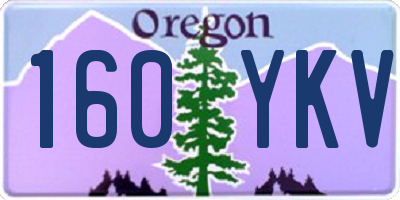 OR license plate 160YKV