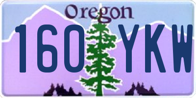 OR license plate 160YKW