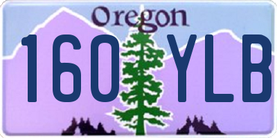 OR license plate 160YLB