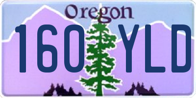 OR license plate 160YLD