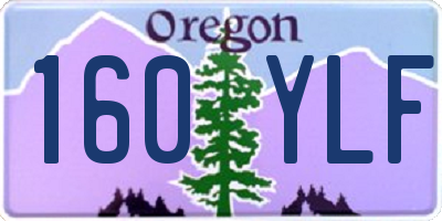 OR license plate 160YLF