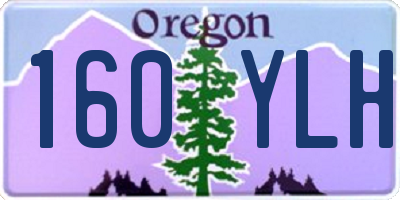 OR license plate 160YLH