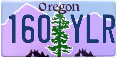 OR license plate 160YLR