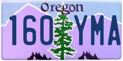 OR license plate 160YMA