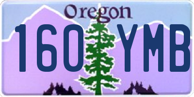 OR license plate 160YMB