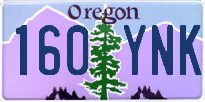 OR license plate 160YNK