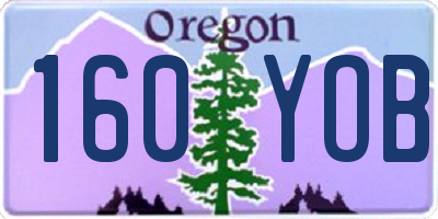 OR license plate 160YOB