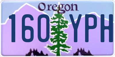 OR license plate 160YPH