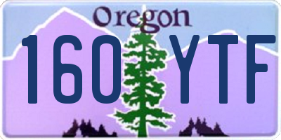 OR license plate 160YTF