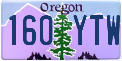 OR license plate 160YTW