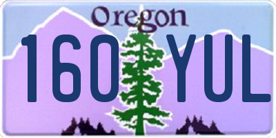 OR license plate 160YUL