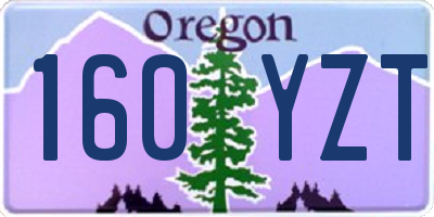 OR license plate 160YZT