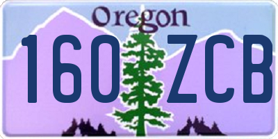 OR license plate 160ZCB