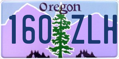 OR license plate 160ZLH